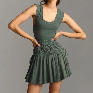 Daily Practice by Anthropologie Mini Bubble Dress Summer Dress Coastal XXS